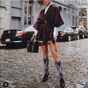 Cleobella Sevigny Capelet Shawl Poncho Throw Cape Wrap‎ One Size